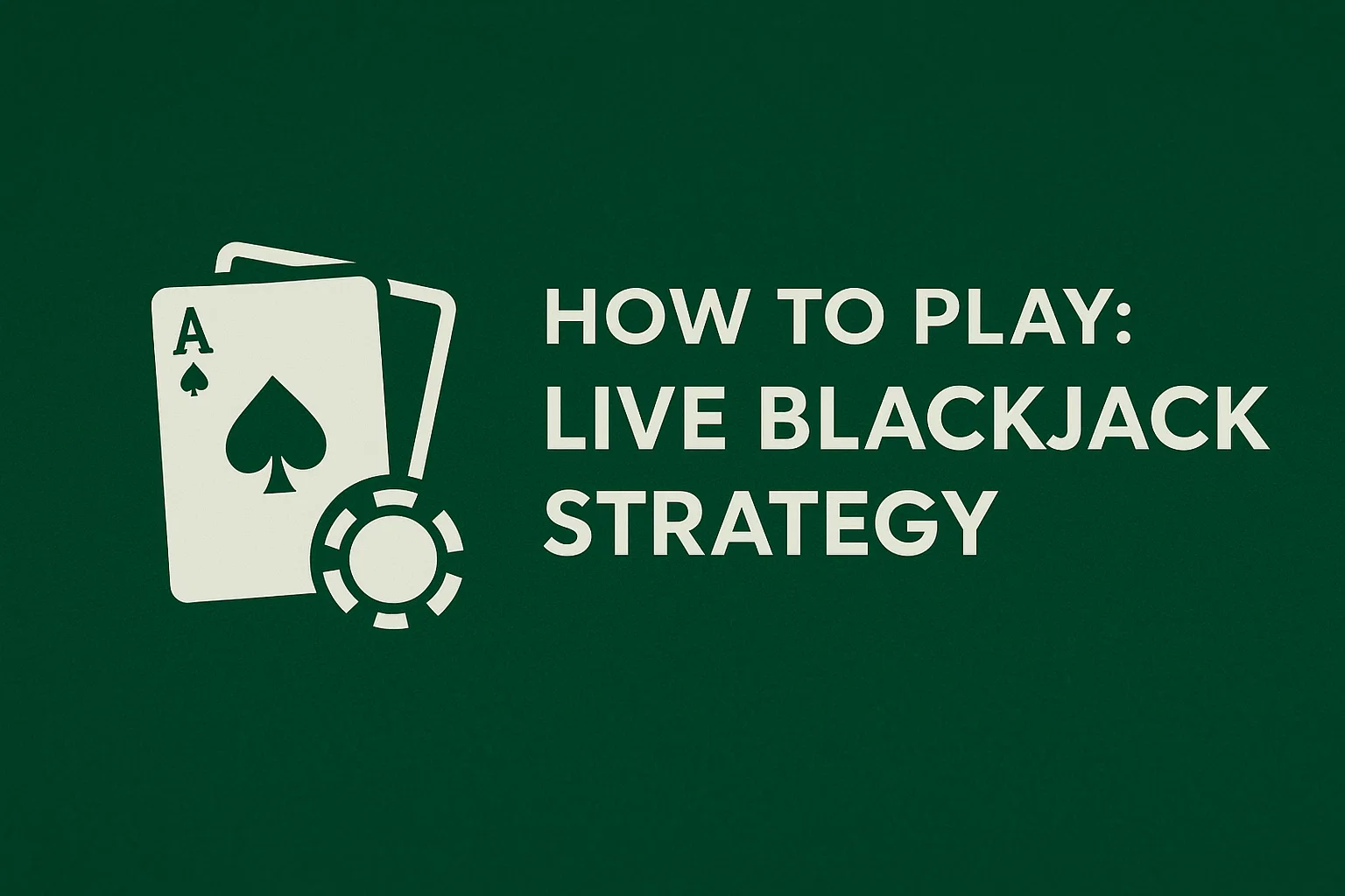 How to Play: Live Blackjack Strategy