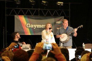 Ellen McLain and John Patrick Lowrie